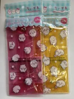 新品　ちいかわうさぎボタン付きロングクリアケース