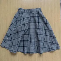 新品　グローバルワーク　スカート　チェック　グレー