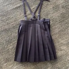 サイズ140 制服プリーツスカート ストラップ付き