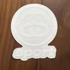 Stussy ステッカー sport ロゴシャネル白防水