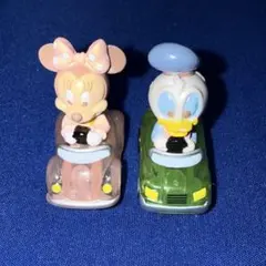 レトロ ディズニー ミニー ドナルド ミニカー 2種