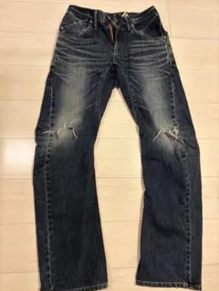 EDWIN ダメージデニム 28サイズ ダークブルーのサムネイル