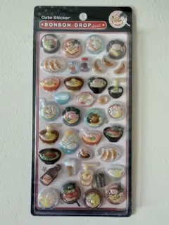 正規品　ボンボンドロップシール　和柄　ラーメン　日本食