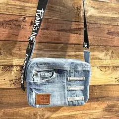 デニムリメイク 　スクエア　ショルダーバック24