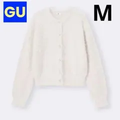 GU/ジーユー　シャイニークルーネックカーディガン　Mサイズ