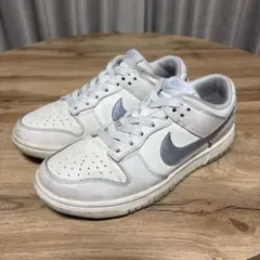 中古/NIKEナイキDUNK LOWダンクロー(23.5cm)ホワイト×シルバー