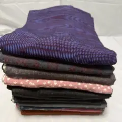 歩*様 ま-544 着物　袷　素材色々　まとめ売り　12枚