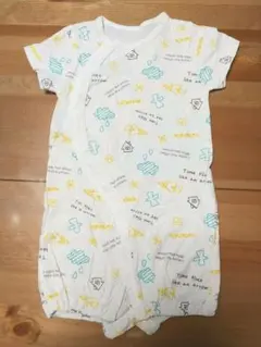 半袖 ロンパース ホワイト 60サイズ