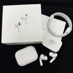 美品 Apple AirPods Pro 第2世代 エアポッズプロ 箱 ケーブル