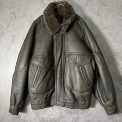激レア TYPE B-3 リアルムートン 肉厚 ジャケット コート グリーン