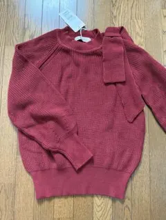 【新品未使用タグ付】Maglie per ef-de 赤 セーター サイズ7のサムネイル