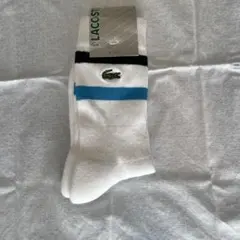 LACOSTE メンズ ソックス 靴下 ホワイト