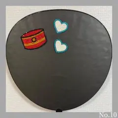 デコうちわ　デコシール　うちわ文字　ラインストーン　パーツ　帽子　ハート　青系