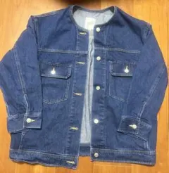 レプシィムのノーカラーデニムジャケット