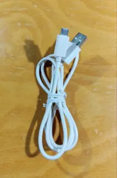 充電ケーブル USB-A to Micro USB ホワイト 長さ 90cm