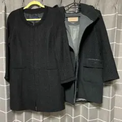 【お値下げ可】カシミヤ配合コートと大人綺麗めコート　2着　まとめ売り
