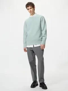 N*!様 UNIQLO ウルトラストレッチアクティブテーパードパンツ L グレー