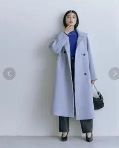 N. Natural Beauty Basic ウールパイルスタンドネックコートのサムネイル