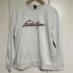 Fantastique ロゴ刺繍 スウェット トレーナー グレーのサムネイル
