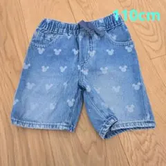 ベビーギャップ　ミッキーマウス デニムハーフパンツ 110cm　gap