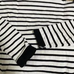 美品　Kobe Lettuce 長袖ストライプカットソー