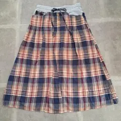 ロングスカート　チェック　中古