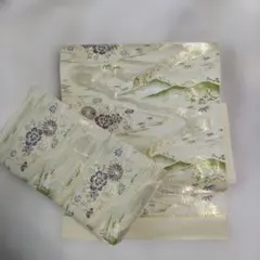 美品！丸菊 銀 金 竹作 楓 流 正絹 袋帯 二重太鼓 作り帯 美品！丸菊 銀 金 竹作 楓 流 正絹 袋帯 二重太鼓 作り