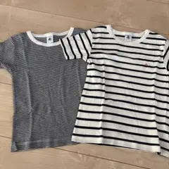 PETITBATEAUマリニエール＆ミラレ半袖Ｔシャツ２枚組のサムネイル