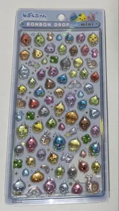 【正規品】ボンボンドロップシール　ミニ　しずくちゃん　しずくの森のなかまたち