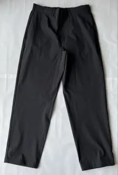 GU 【Lサイズ ウエスト84cm】ナイロンストレッチパンツ ブラック