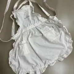 ジェラートピケ フリル付きエプロンのサムネイル