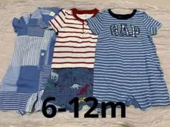 GAP 半袖 ロンパース 3点セット 6-12m