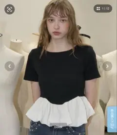Birthday room ドッキングバルーンぺプラムトップスのサムネイル