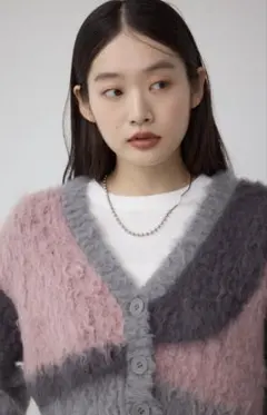 AZUL BY MOUSSY ブロッキンググラデーションカーディガン