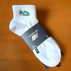 【ニューバランス】スニーカーイラストソックス ホワイト24-26cm 3足セット