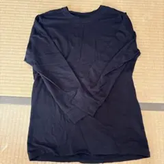 美品☆UNIQLO極暖ヒートテックコットンクルーネックT 黒　M