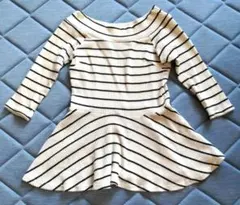 レディース トップス 秋服 oneway ボーダー フリル M 中古品のサムネイル