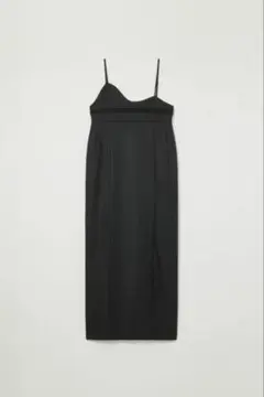 eaphi WAVE LINE CAMISOLE ONEPIECE ブラック