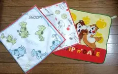 【スヌーピー】【チップとデール 】タオル5枚セット まとめ売り