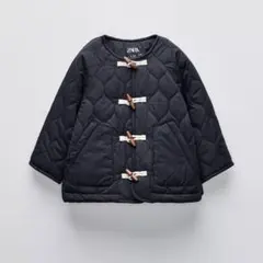 zara kids トグルボタン キルティングジャケット 98cm
