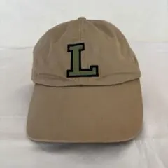 LACOSTE キャップ ベージュ Lロゴ 日本製