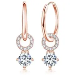 S242 ジュエリー フープピアス レディース ピンクゴールド 