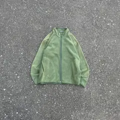 90s OLD UNIQLO フリースジャケット モスグリーン フルジップ