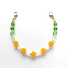 羽織紐〈金木犀　２〉羽織留め　レース羽織、長羽織、薄羽織に　単衣　浴衣　羽織り紐