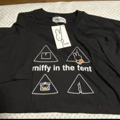 新品 miffy in the tent Tシャツ ブラック L アウトドアのサムネイル