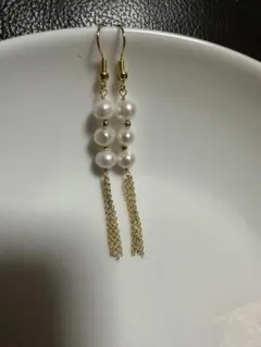 本物淡水パールピアス
