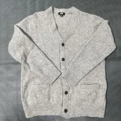 【UNIQLO/ユニクロ】プレミアムラムＶネックカーディガン　毛100%
