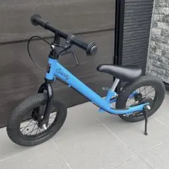 SPARKY バランスバイク 青2箇所ブレーキ付き太いタイヤスパーキー