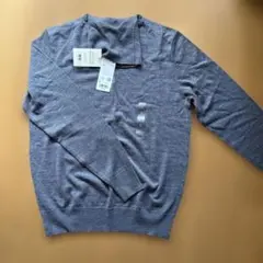 UNIQLO エクストラファインメリノウール セーター S グレー