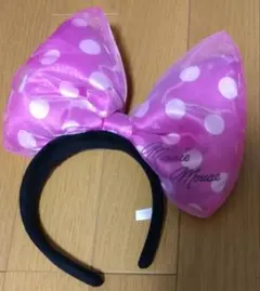 ミニー ビックリボン水玉カチューシャ